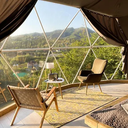 Slavskoglamping Luksusowy namiot Sławsko